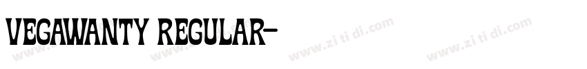 Vegawanty Regular字体转换